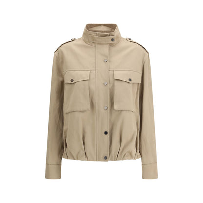 Brunello Cucinelli Beige Cotton Coat