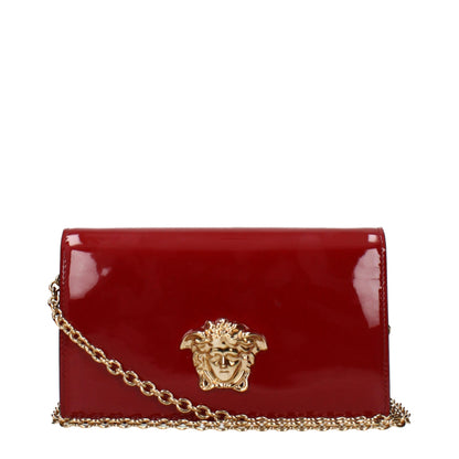 Versace Red Leather Clutch Bag