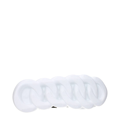 Versace Gray Fabric Chunky Sneakers