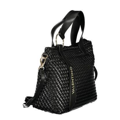 Mario Valentino Black Polyurethane Women Handbag