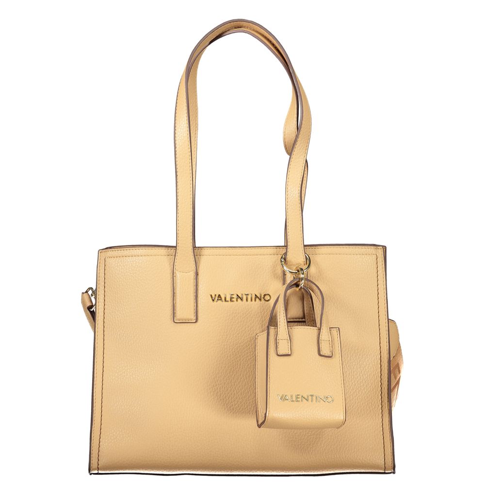 Mario Valentino - Beige Polyurethane Women’s Bag with Shoulder Handles