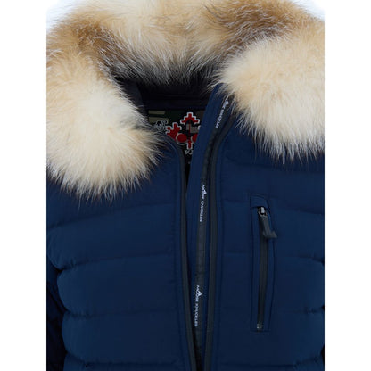 Moose Knuckles Blue Cotton Coat