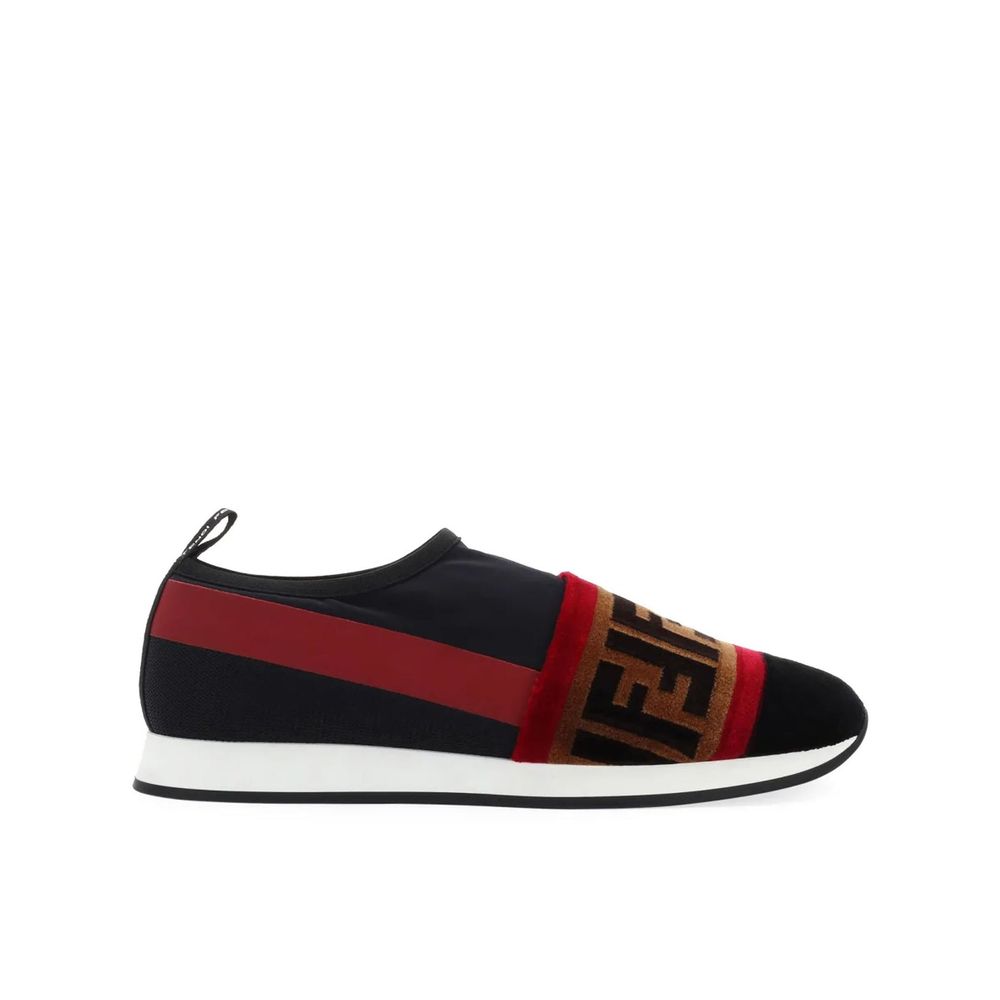 Fendi Black Fabric Athletic Sneakers