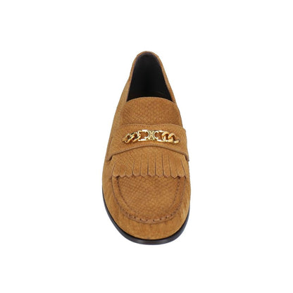 Celine Brown Calfskin Slip-On Loafers