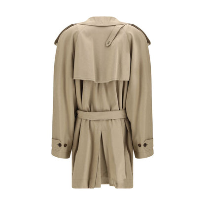 Balenciaga Beige Cotton Trench Coat