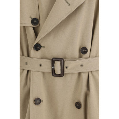Balenciaga Beige Cotton Trench Coat