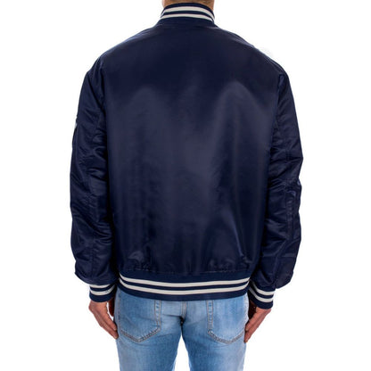 Versace Blue Nylon Bomber