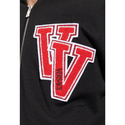 Versace Black Virgin Wool Bomber