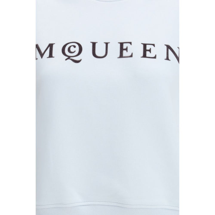 Alexander McQueen Blue Cotton Sweatshirt