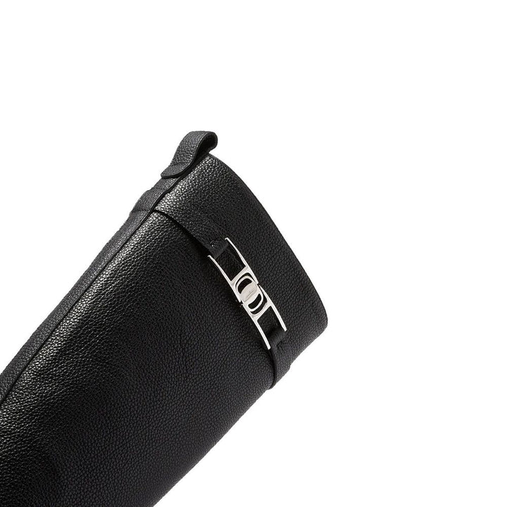 Salvatore Ferragamo Black Calfskin Flat Boots