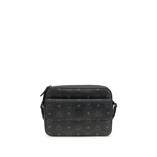 MCM Black Fabric Shoulder Bag