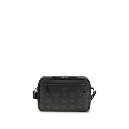 MCM Black Fabric Shoulder Bag