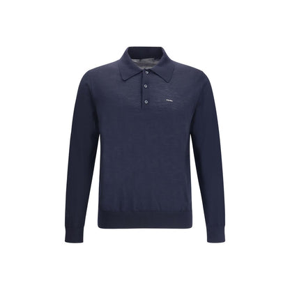 Prada Blue Fleece Wool Sweatshirt