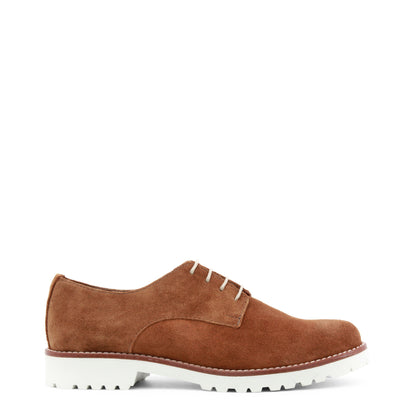 Made in Italy Brown Suede Leather Oxfords And Derbies
