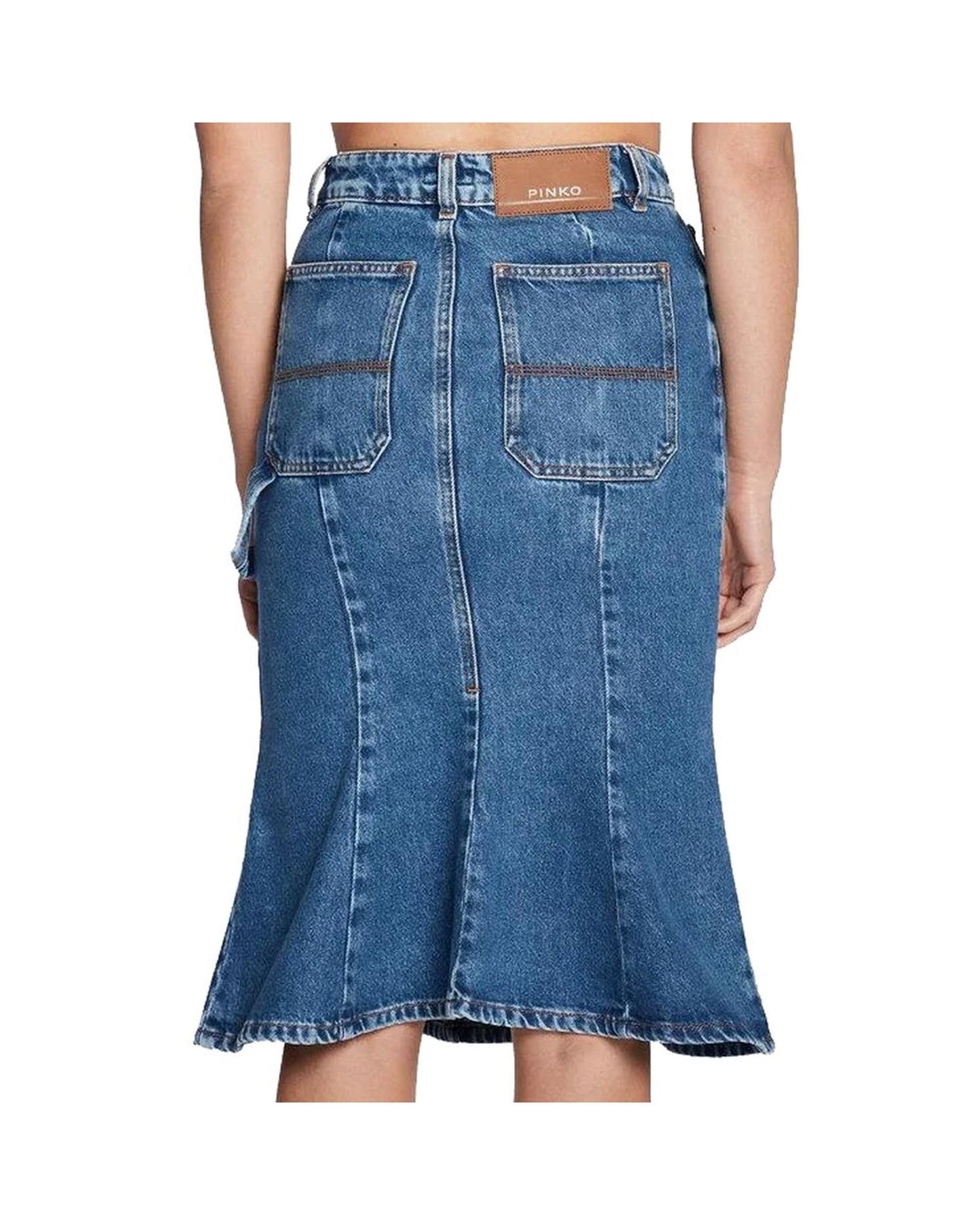 PINKO Blue Denim Skirt