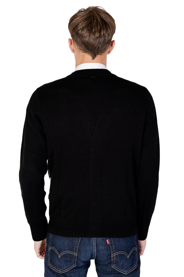 Antony Morato Black Wool Cardigan