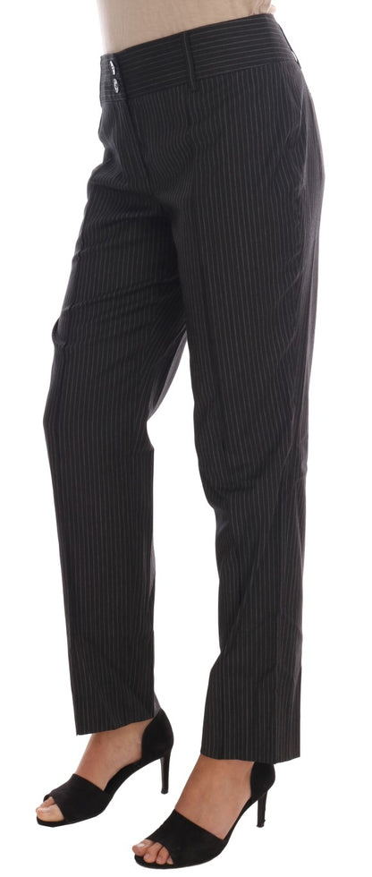 Dolce & Gabbana Gray Textile Dress Pants