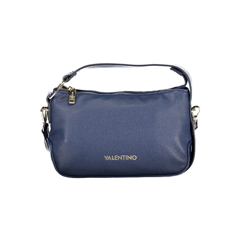 Mario Valentino - Blue Polyurethane Women’s Bag with Adjustable Strap and Pocket