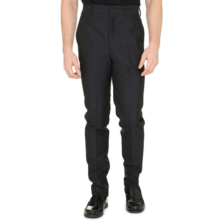 Prada Blue Mohair Dress Pants