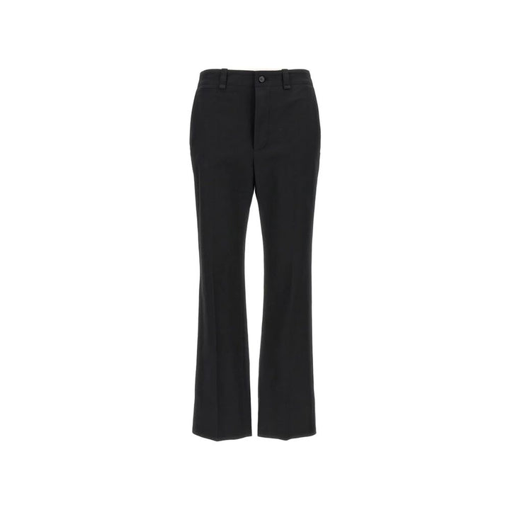 Saint Laurent Black Cotton Casual Pants