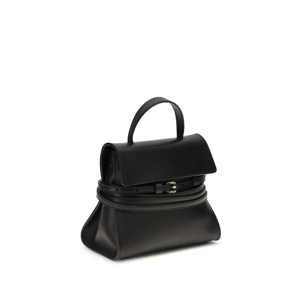Moschino - Black Calf Leather Bos Taurus Handbag