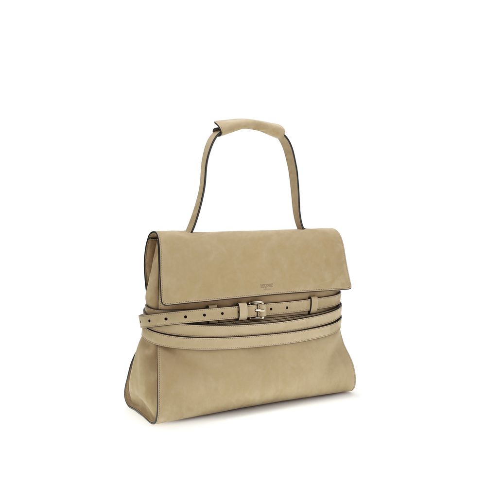 Moschino - Beige Calf Leather Bos Taurus Handbag