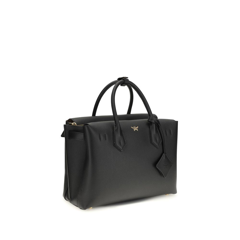 MCM - Black Calf Leather Bos Taurus Handbag