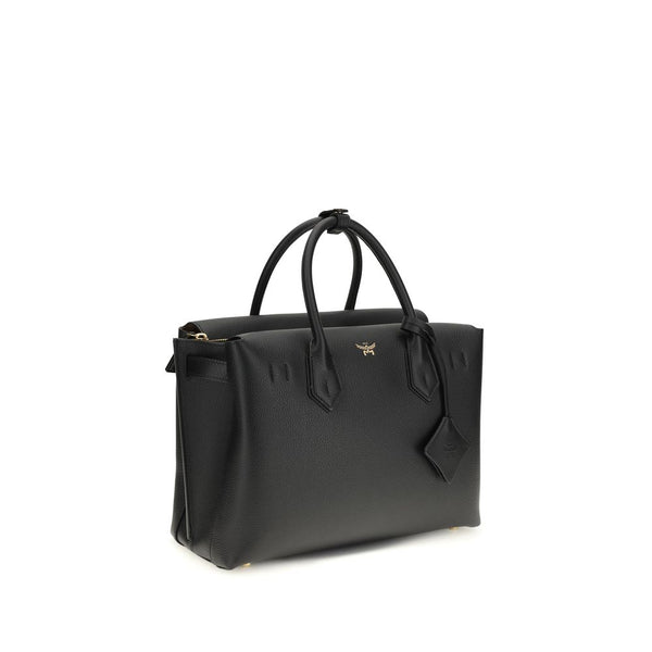 MCM - Black Calf Leather Bos Taurus Handbag