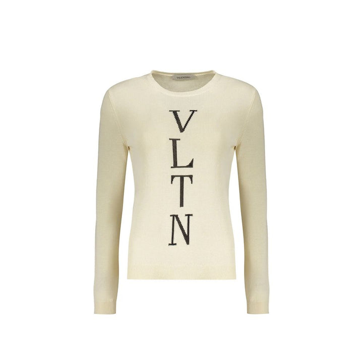 Valentino Beige Cotton Sweatshirt