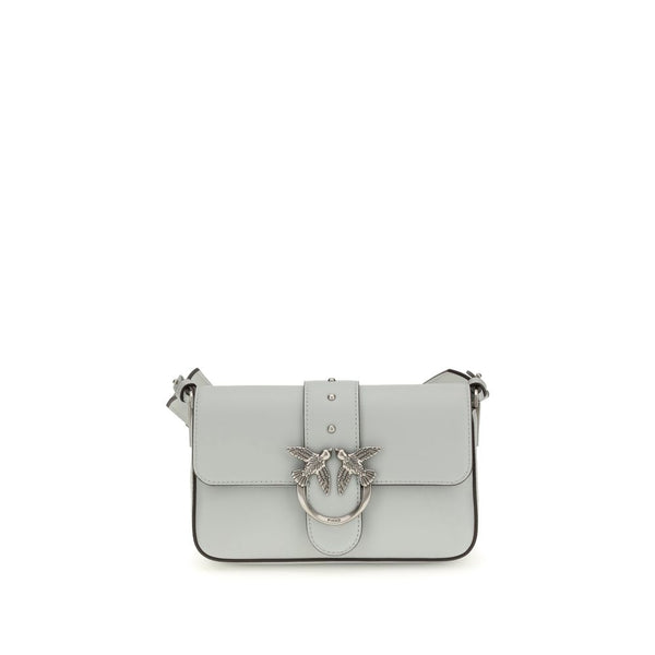 PINKO - Gray Calf Leather Bos Taurus Shoulder Bag