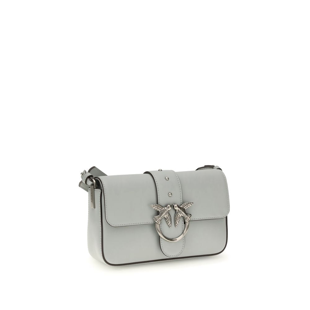 PINKO - Gray Calf Leather Bos Taurus Shoulder Bag
