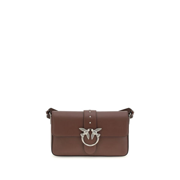 PINKO - Brown Leather Shoulder Bag