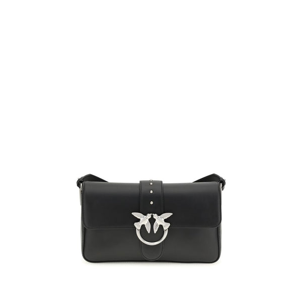 PINKO - Black Leather Shoulder Bag