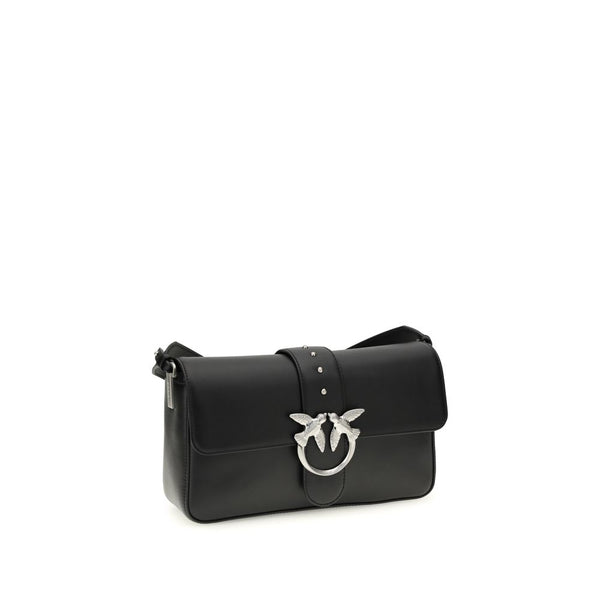 PINKO - Black Leather Shoulder Bag
