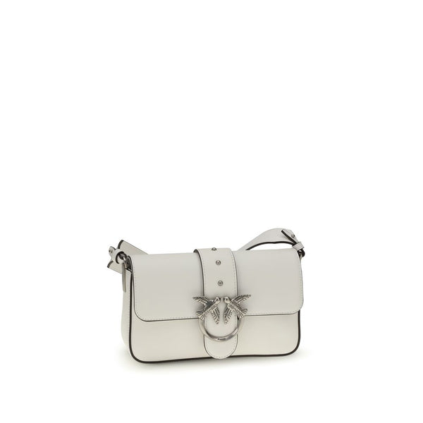 PINKO - White Calf Leather Bos Taurus Shoulder Bag
