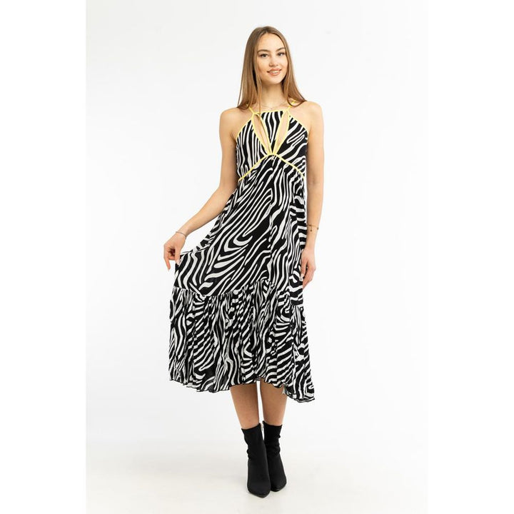 Patrizia Pepe Black Viscose Casual Dress