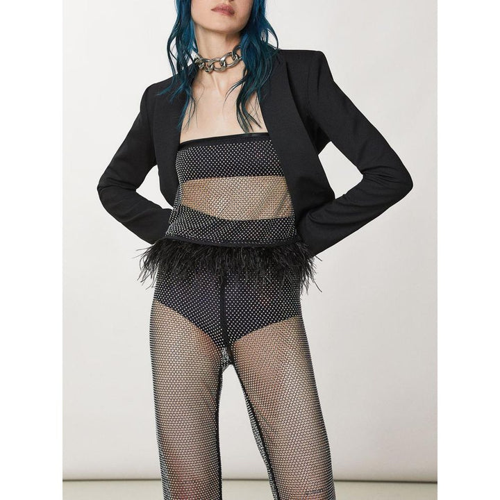 Patrizia Pepe Black Polyester Tank Tops