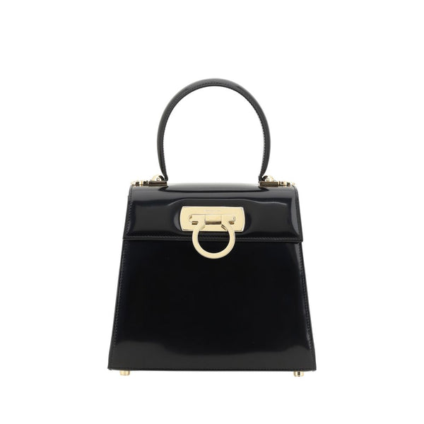 Ferragamo - Black Calf Leather Bos Taurus Handbag