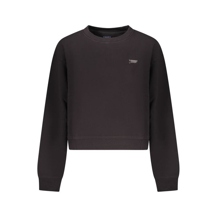 Tommy Hilfiger Black Cotton Women Sweatshirt