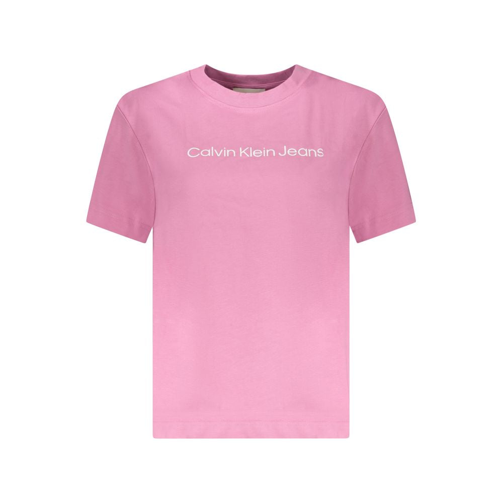 Calvin Klein Pink Cotton Women T-Shirt