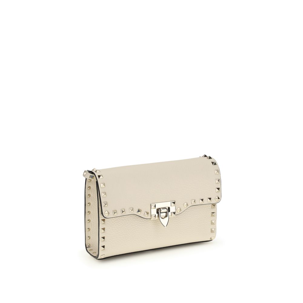 Valentino Garavani - Beige Calf Leather Bos Taurus Shoulder Bag