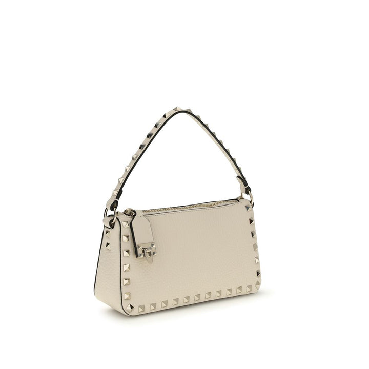 Valentino Garavani Beige Calf Leather Bos Taurus Shoulder Bag