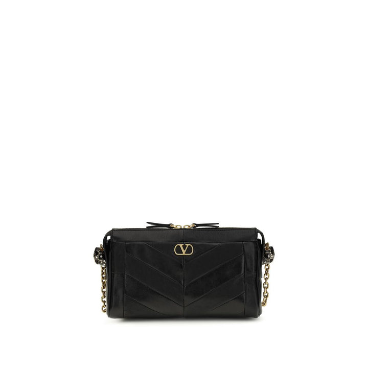 Valentino Garavani Black Lamb Ovis Aries Aries Shoulder Bag