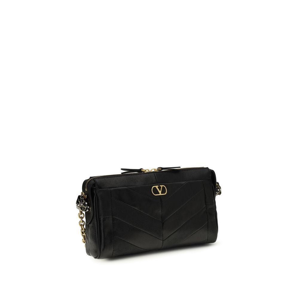 Valentino Garavani - Black Calf Leather Bos Taurus Shoulder Bag