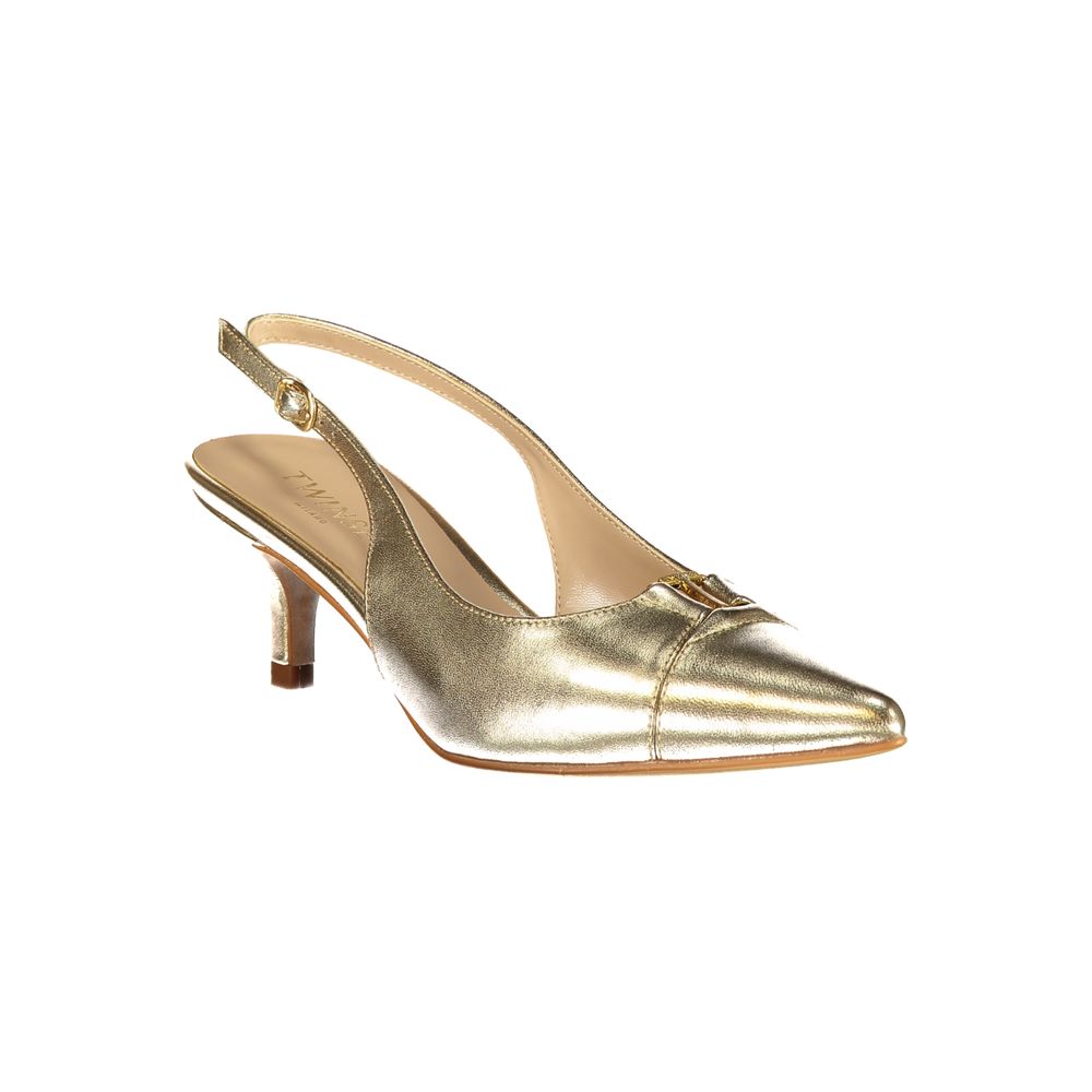 Twinset Gold Leather Women&