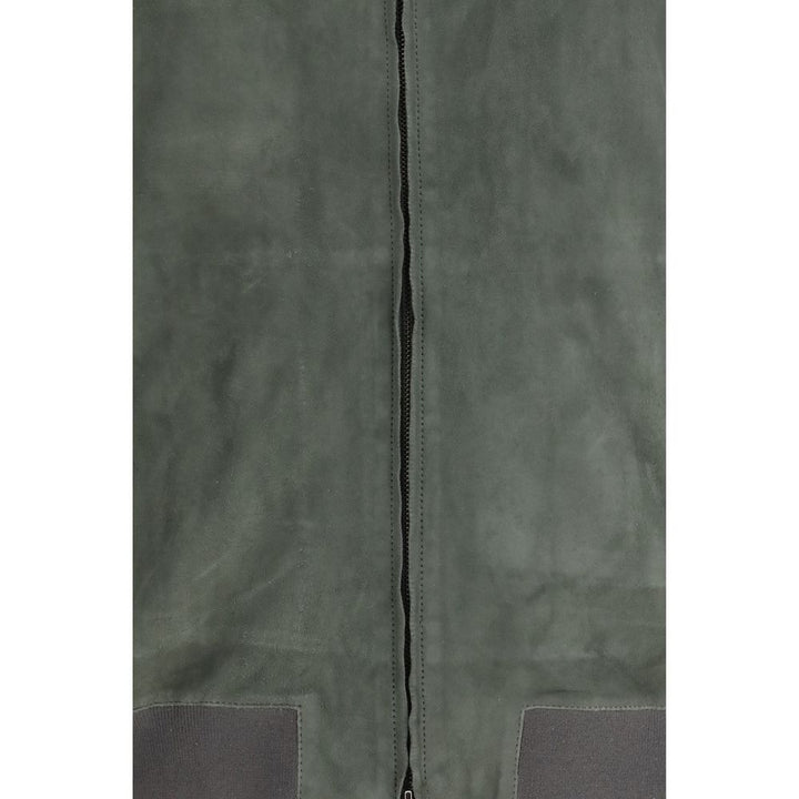 Salvatore Santoro Bicolor Calf Leather Bos Taurus Bomber