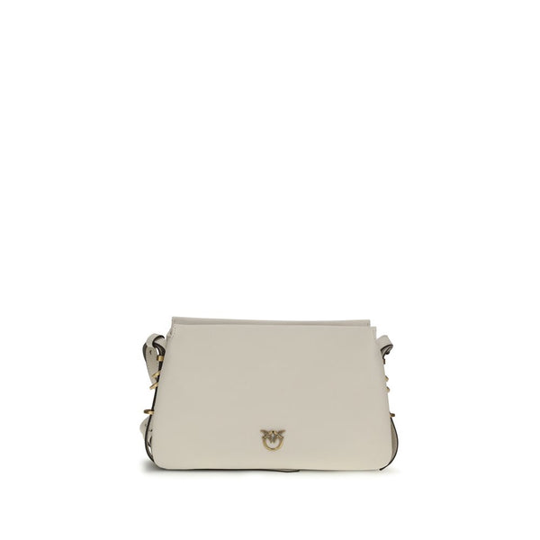 PINKO - White Calf Leather Bos Taurus Shoulder Bag