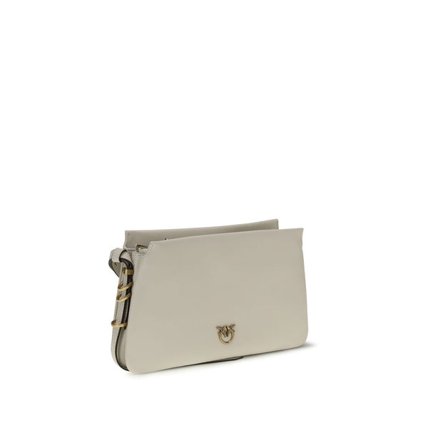 PINKO - White Calf Leather Bos Taurus Shoulder Bag