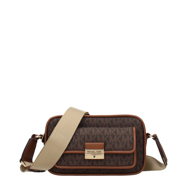 Michael Kors - Brown Fabric Crossbody Bag