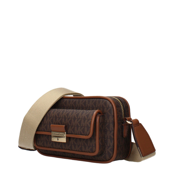 Michael Kors - Brown Fabric Crossbody Bag